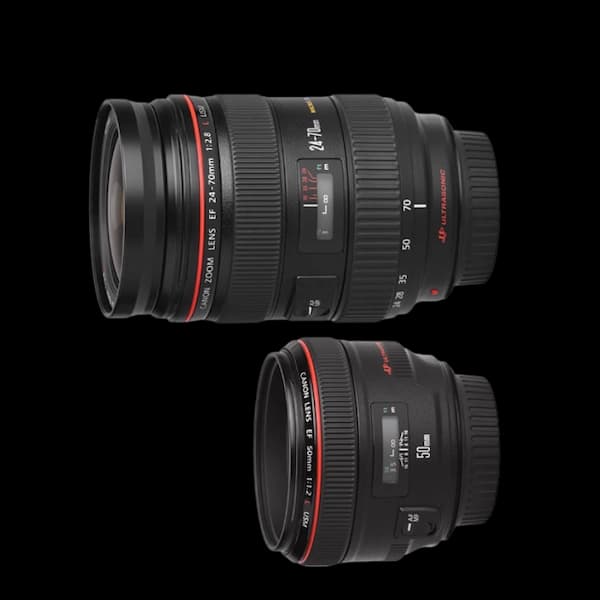 SharePal's category page of Cameras on rent showing image of a sub-category called DSLR Lens on rent